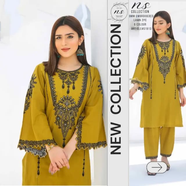 LAWN EMBROIDERED